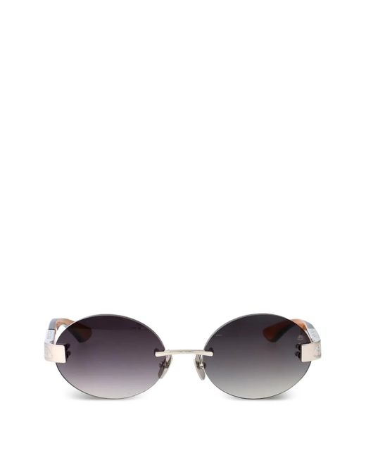 Maybach Purple The Magic Ii Round Sunglasses for men