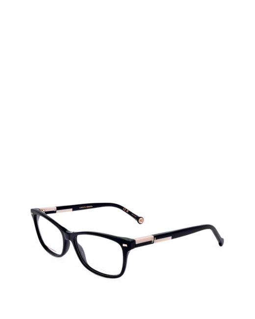 Carolina Herrera White Rectangle-Frame Glasses