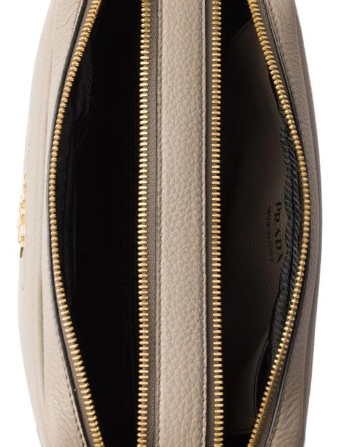 Prada Brown Small Leather Shoulder Bag