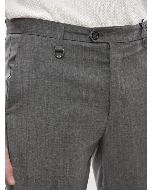 Paolo Pecora Gray Moscova Tailored Rousers for men