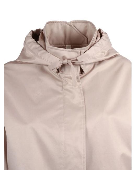 DUNO Natural Kayle Hooded Button-Cuff Jacket