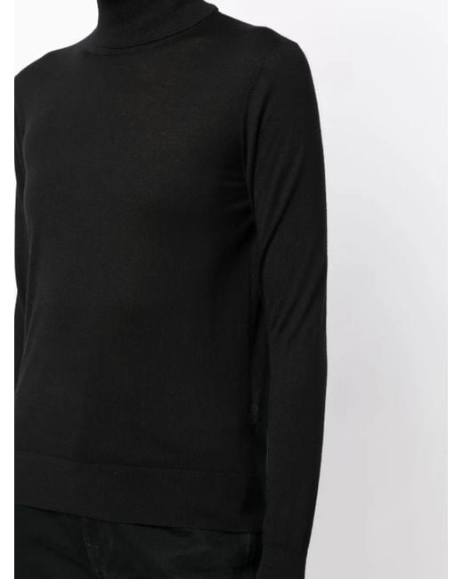 Ralph Lauren Black Roll-Neck Cashmere Jumper
