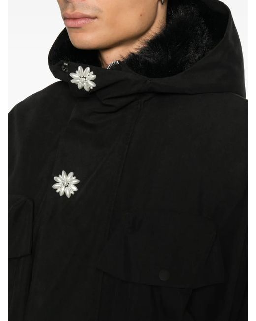 Parka À Capuche Simone Rocha en coloris Black