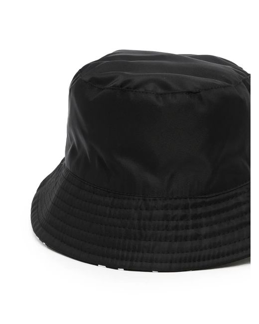More Joy Black Logo-Patch Bucket Hat