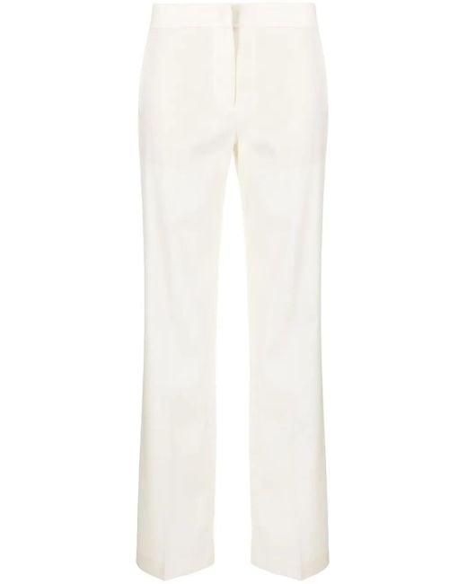 Fabiana Filippi White Virgin-Wool Tailored Trousers