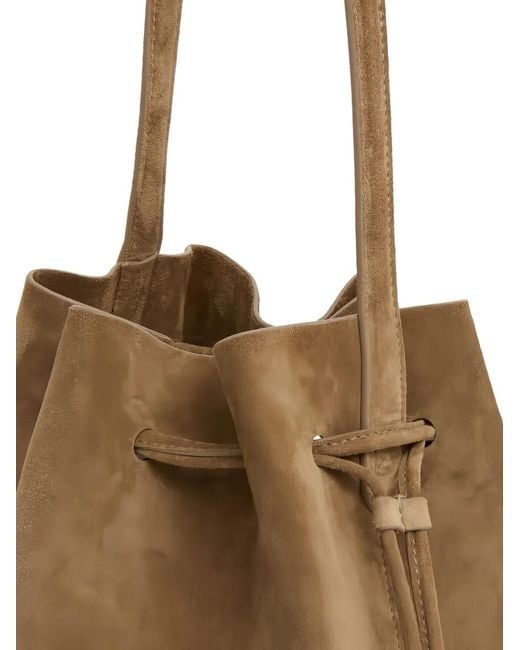 Mansur Gavriel Natural Cabas Drawstring Bucket Bag