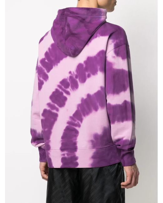 Sudadera Con Estampado Tie-Dye MSGM de hombre de color Purple