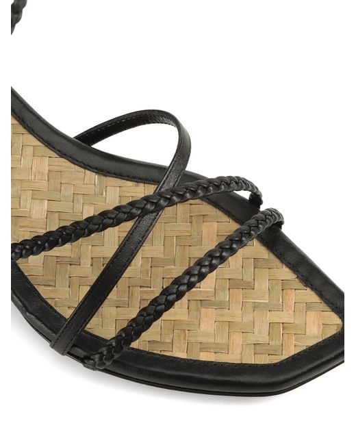 Sergio Rossi White Braid Straped Sandals