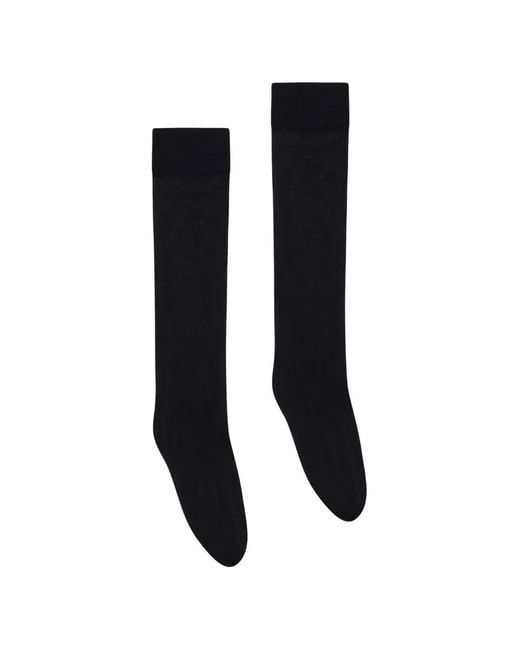 Wolford Black Satin Touch 20 Knee-High Socks
