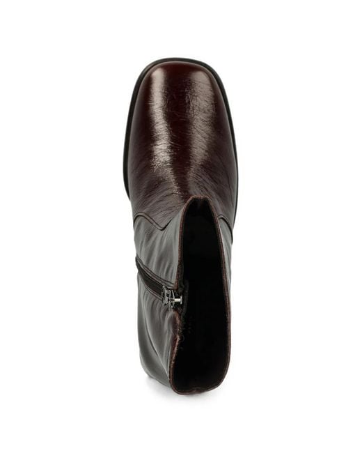 JONAK PARIS Brown Brigand Platform Square-Toe Boots