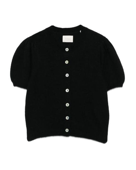 Cárdigan de manga farol Doen de color Black