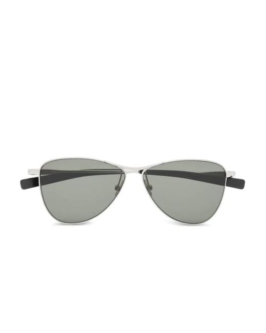 Saint Laurent Gray Pilot Sunglasses
