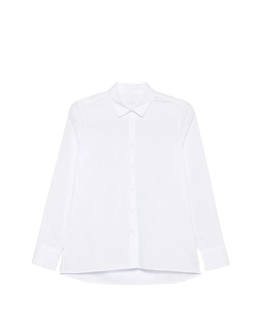 Robert Friedman White Button-Up Long-Sleeve Shirt