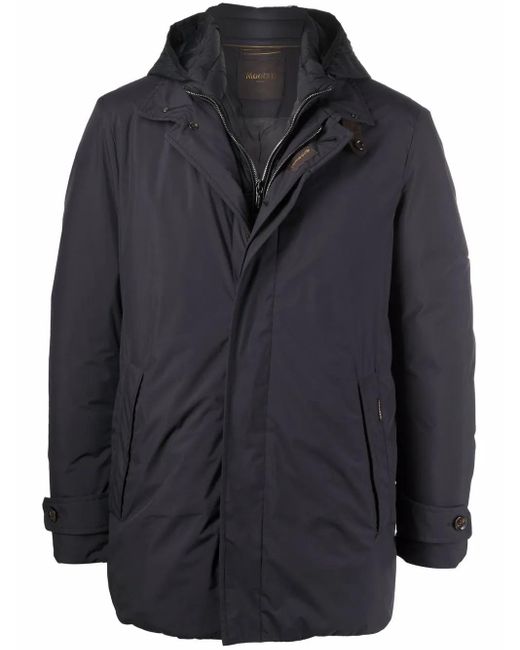 Moorer Black Raffaello-Stp Padded Coat for men
