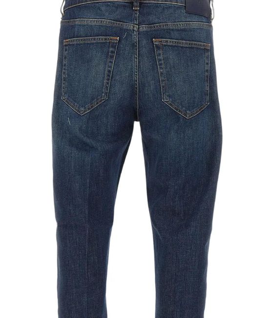 PT Torino Blue Indie Tapered-Fit Jeans for men