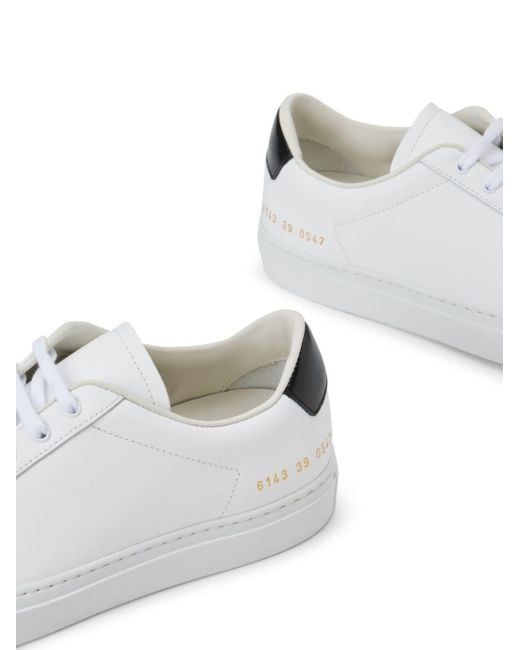 Common Projects White Retro Leather Sneakers