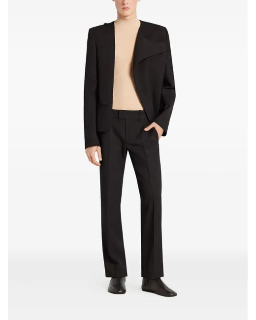 Courreges Black Asymmetric Blazer for men