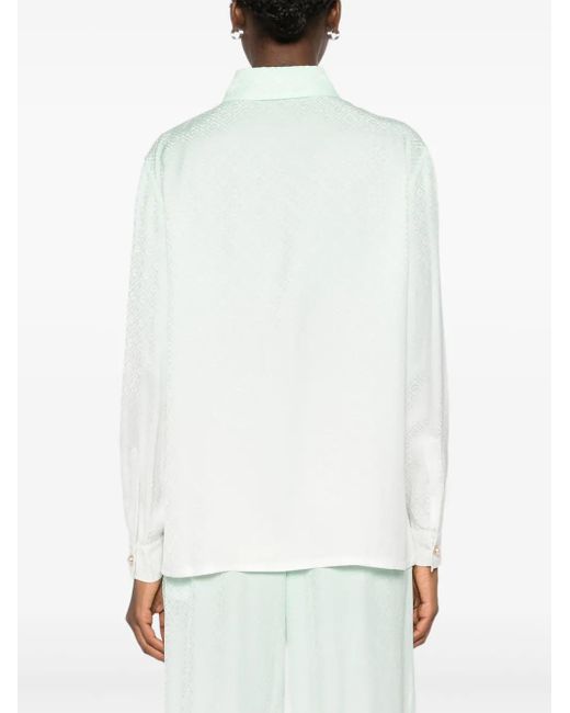 Casablanca White Shirt With Faded Effect
