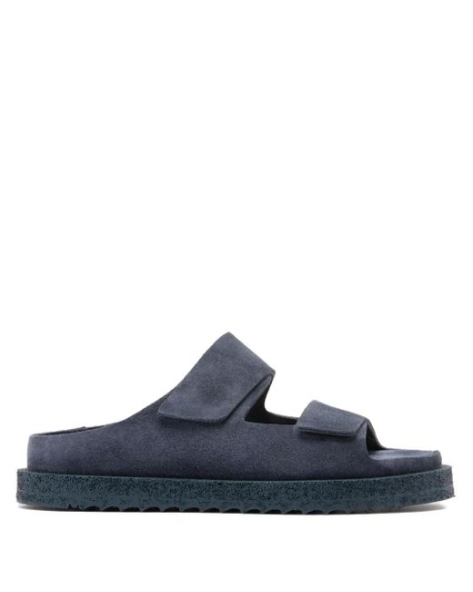 Officine Creative Blue Sands 105 Double-Strap Suede Sandals