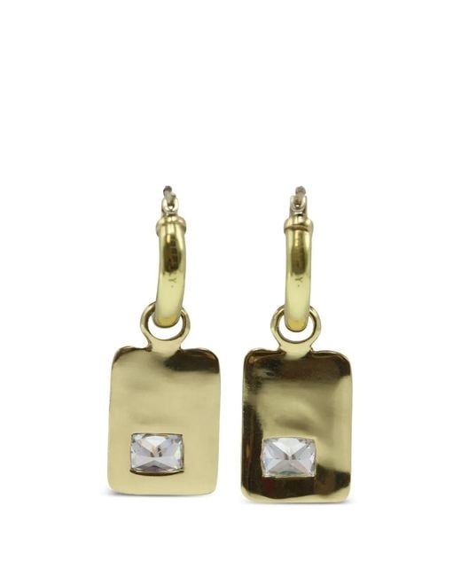 Ellery White Embellished Earrings