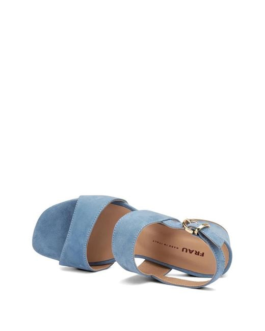 Frau Blue Block-Heel Heeled Sandals