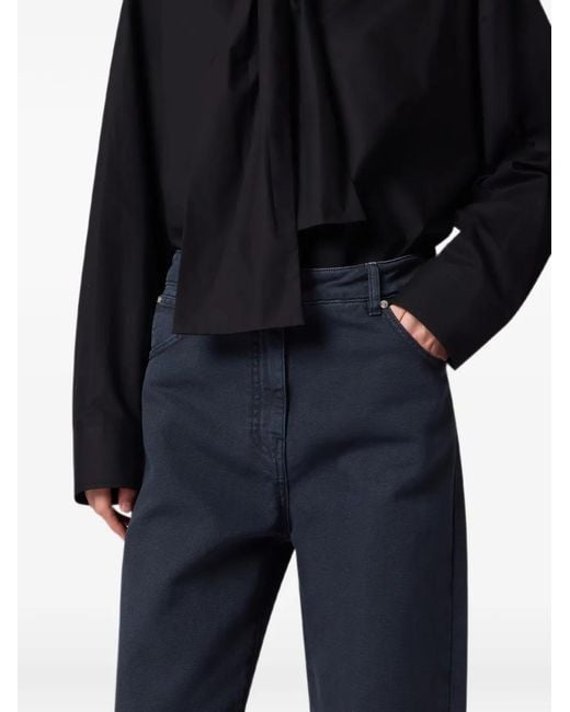 MSGM Blue Wide-Leg Jeans