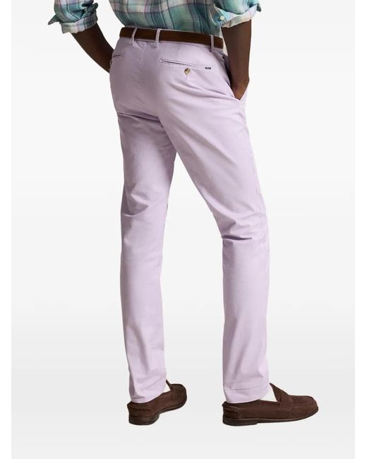 Polo Ralph Lauren Purple Greenwich Slim-Fit Trousers for men