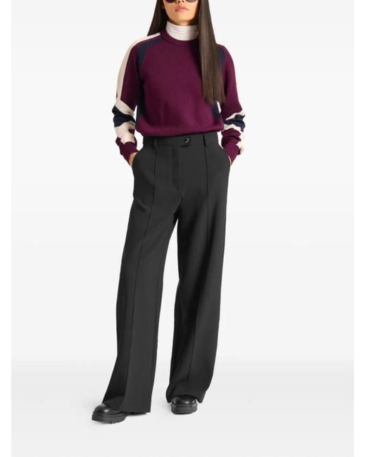 Fusalp Black Exposed-Seam Trousers