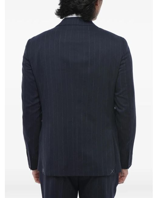 Corneliani Blue Pinstripe Single-Breasted Suit for men