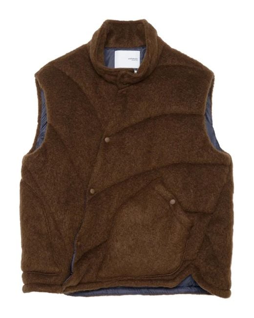 Yoshio Kubo Brown Shaggy Twist Vest
