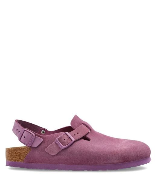 Birkenstock Purple 'Tokio Ii Suede' Shoes