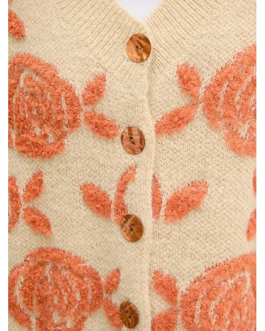 Desigual Blue Floral Buttoned Cardigan