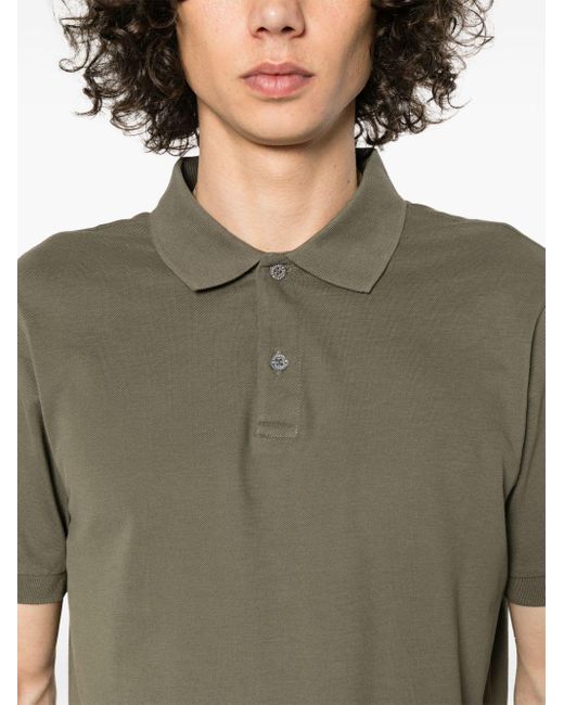 Cotton polo shirt Sunspel de hombre de color Green