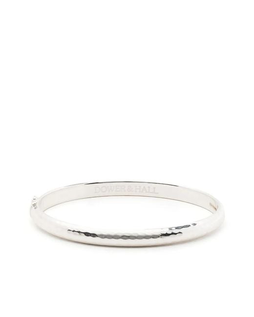 Dower & Hall White Dimple-Effect Bracelet for men