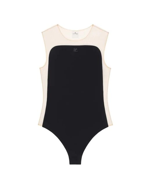 Courreges Black Illusion Sunshield Bodysuit