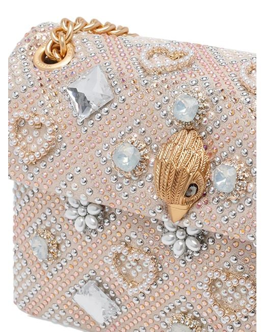 Kurt Geiger Natural Crystal-Embellishment Shoulder Bag