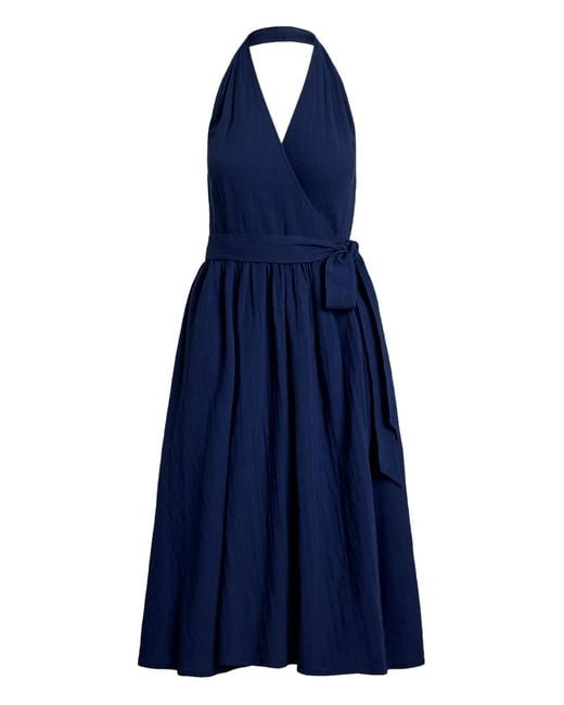 Polo Ralph Lauren Blue Cotton Sleeveless Dress