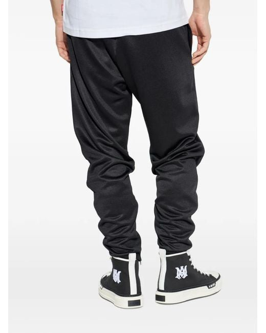 DIESEL Blue Logo-Embroidered Track Pants for men