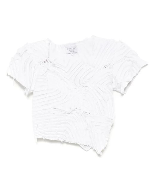 Collina Strada White Chirp Top