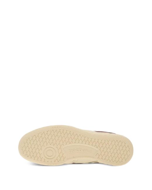Reebok White Club C Revenge Lace-Up Leather Sneakers for men