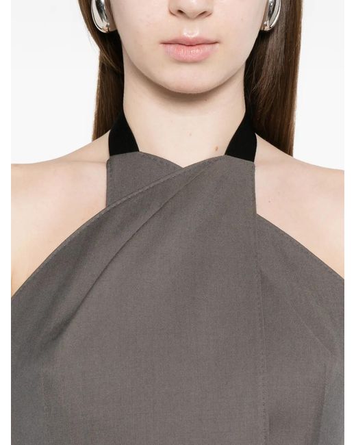 Max Mara Gray Cali Sleeveless Waistcoat