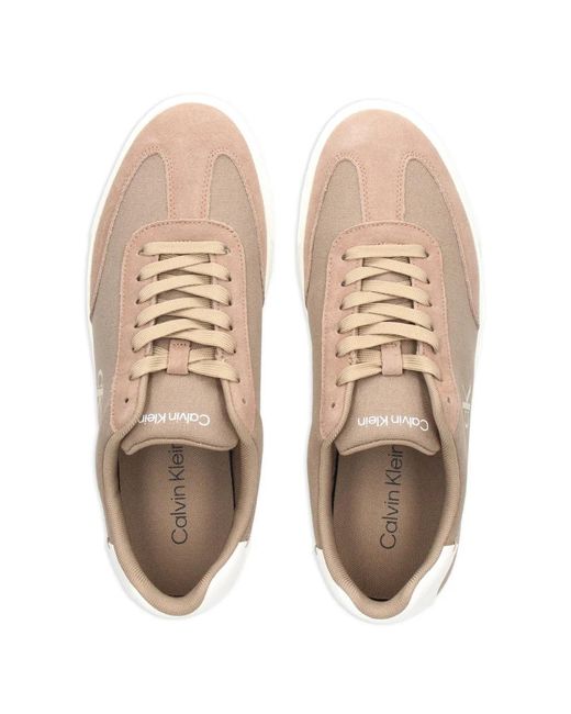 Calvin Klein Brown Brooke Logo-Detail Panelled Sneakers for men