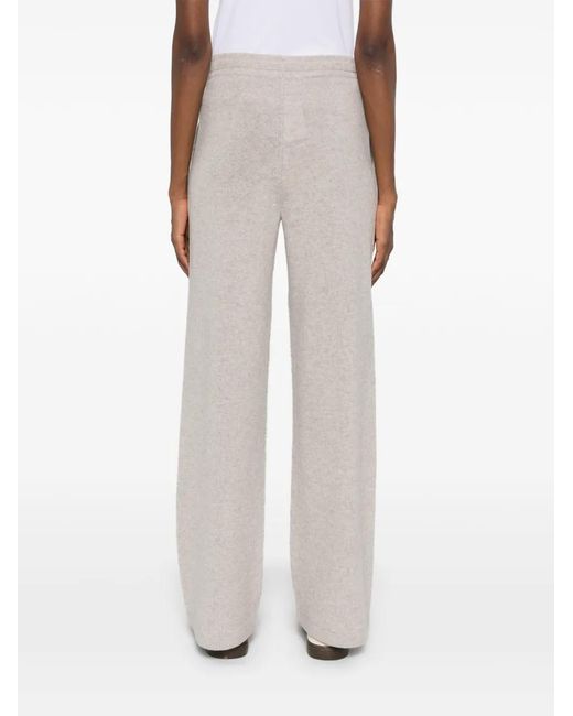 Max Mara White Wool And Cashmere Trousers