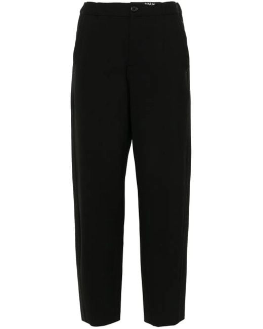 Pantalones con logo bordado Marni de color Black