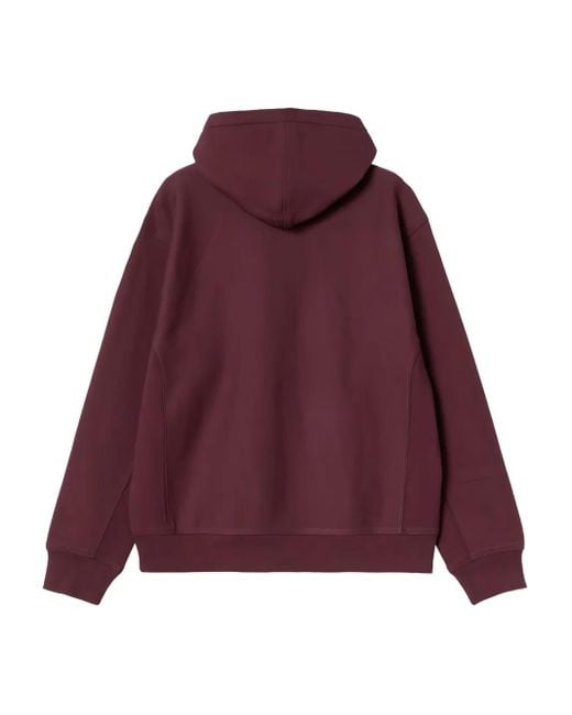 Carhartt Red American Script Hoodie for men