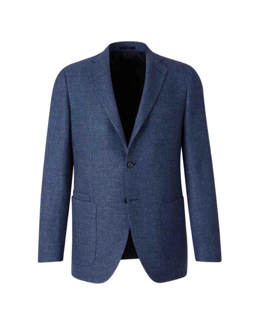 SCABAL® Blue Kenton Single-Breasted Jacket for men