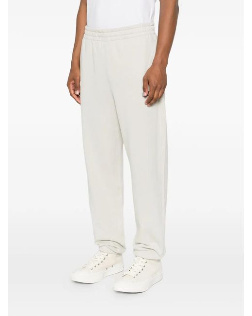 Calvin Klein White Logo-Patch Track Pants for men