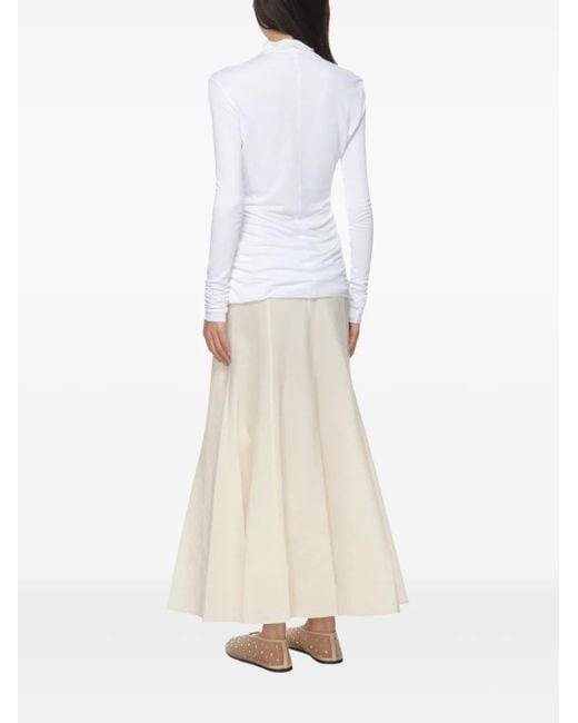 Khaite White Rolina Top