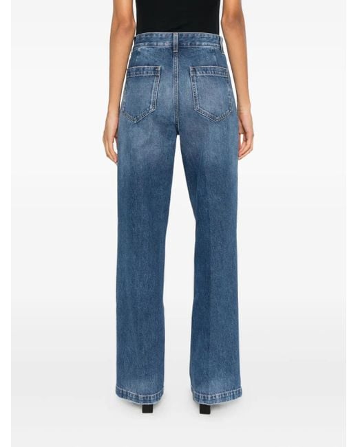 Seafarer Blue Patch-Pockets Jeans