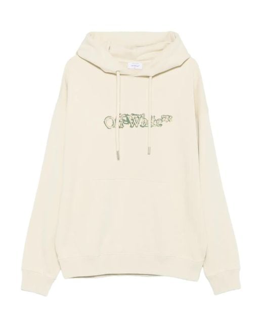 Off-White c/o Virgil Abloh Natural Hoodie Cloudy Arrow Skate Cotton for men
